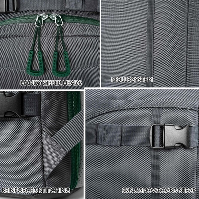 BICKY BACKPACK BICKING de montaña pequeña mochila ligera de 6 litros mochila de día - MTB ciclismo, senderismo, esquí, bicicleta de nieve, tabla de nieve