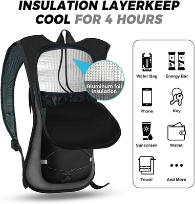 Mochila de hidratación Mochila de hidratación Mochila de agua con 2L (70 onzas) vejiga de hidratación para hombres Mujeres Niños para correr