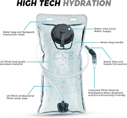 Mochila de hidratación Mochila de hidratación Mochila de agua con 2L (70 onzas) vejiga de hidratación para hombres Mujeres Niños para correr
