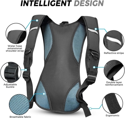 Mochila de hidratación Mochila de hidratación Mochila de agua con 2L (70 onzas) vejiga de hidratación para hombres Mujeres Niños para correr