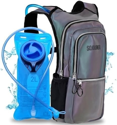 Paquete de hidratación Sojourner, Mochila de hidratación - Mochila de agua con 2 litros de vejiga de hidratación, Festival esencial - Rave
