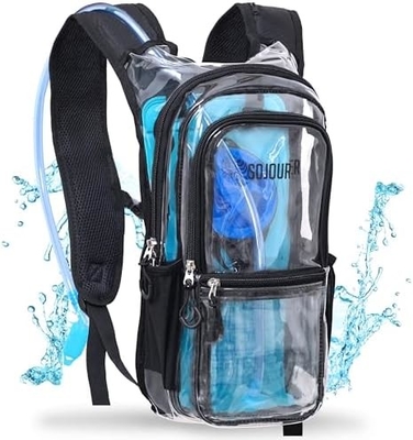 Paquete de hidratación Sojourner, Mochila de hidratación - Mochila de agua con 2 litros de vejiga de hidratación, Festival esencial - Rave