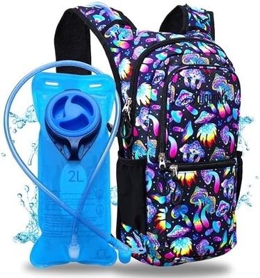 Paquete de hidratación Sojourner, Mochila de hidratación - Mochila de agua con 2 litros de vejiga de hidratación, Festival esencial - Rave