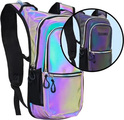 Paquete de hidratación Sojourner, Mochila de hidratación - Mochila de agua con 2 litros de vejiga de hidratación, Festival esencial - Rave