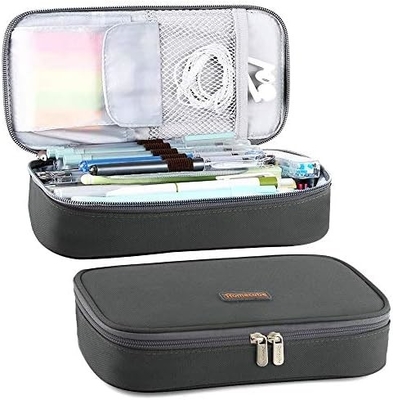 Cubo de lápiz Casilla de lápiz Capaz Cadera de lápiz Caja de maquillaje Bolso de tela de Oxford Bolso de gran almacenamiento Papelería