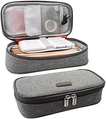 Cubo de lápiz Casilla de lápiz Capaz Cadera de lápiz Caja de maquillaje Bolso de tela de Oxford Bolso de gran almacenamiento Papelería