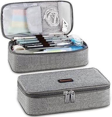 Cubo de lápiz Casilla de lápiz Capaz Cadera de lápiz Caja de maquillaje Bolso de tela de Oxford Bolso de gran almacenamiento Papelería