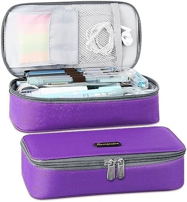 Cubo de lápiz Casilla de lápiz Capaz Cadera de lápiz Caja de maquillaje Bolso de tela de Oxford Bolso de gran almacenamiento Papelería