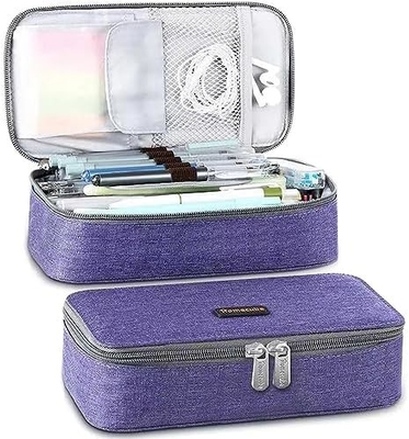 Cubo de lápiz Casilla de lápiz Capaz Cadera de lápiz Caja de maquillaje Bolso de tela de Oxford Bolso de gran almacenamiento Papelería