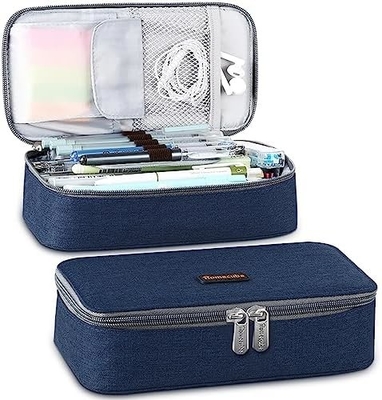 Cubo de lápiz Casilla de lápiz Capaz Cadera de lápiz Caja de maquillaje Bolso de tela de Oxford Bolso de gran almacenamiento Papelería