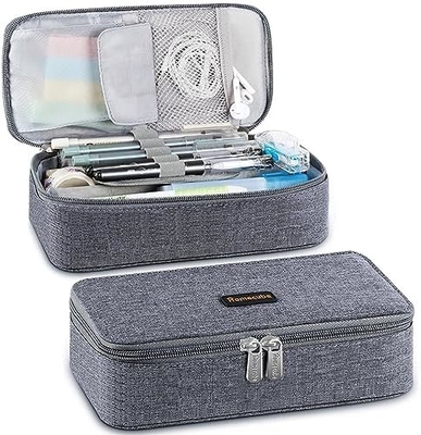 Cubo de lápiz Casilla de lápiz Capaz Cadera de lápiz Caja de maquillaje Bolso de tela de Oxford Bolso de gran almacenamiento Papelería
