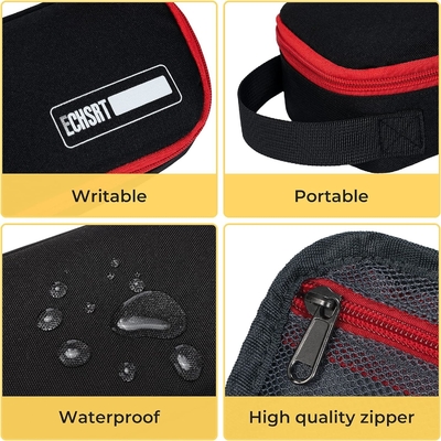 ECHSRT Casilla de lápiz grande, bolso de bolígrafo estético con gran capacidad, bolsa de papelería portátil minimalista con mango para
