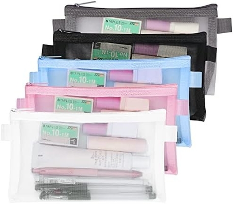 Casilla de lápiz Classycoo 4 Pack Bolsa de lápiz con cremallera, Bolsa de bolígrafo multifuncional organizadora de papelería Bolsa de almacenamiento