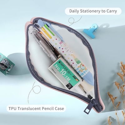 Casilla de lápiz Classycoo 4 Pack Bolsa de lápiz con cremallera, Bolsa de bolígrafo multifuncional organizadora de papelería Bolsa de almacenamiento