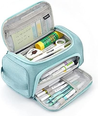 HVOMO CASE de lápiz de gran capacidad de gran almacenamiento bolso marcador de bolígrafo de viaje simple bolso de papelería escuela universidad