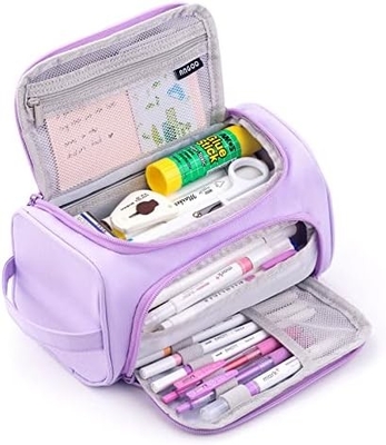 HVOMO CASE de lápiz de gran capacidad de gran almacenamiento bolso marcador de bolígrafo de viaje simple bolso de papelería escuela universidad