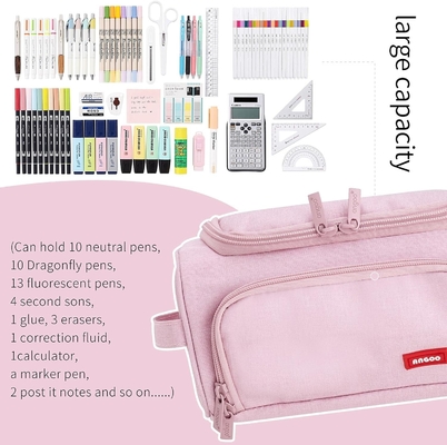HVOMO CASE de lápiz de gran capacidad de gran almacenamiento bolso marcador de bolígrafo de viaje simple bolso de papelería escuela universidad
