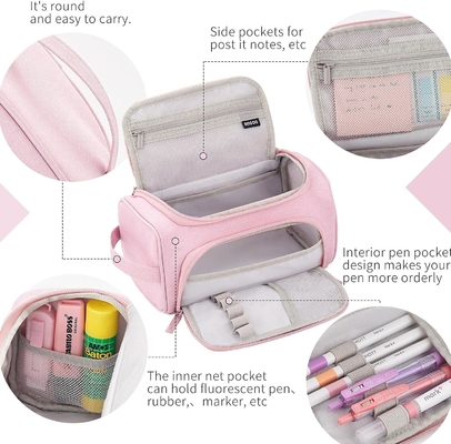 HVOMO CASE de lápiz de gran capacidad de gran almacenamiento bolso marcador de bolígrafo de viaje simple bolso de papelería escuela universidad