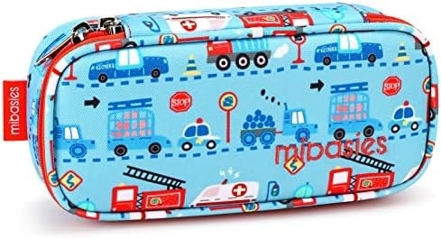 MiBASY Casilla de lápiz para niños y niñas Bolsa de bolígrafo de bolígrafo de arco iris suave (Arco iris 1)