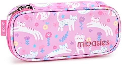MiBASY Casilla de lápiz para niños y niñas Bolsa de bolígrafo de bolígrafo de arco iris suave (Arco iris 1)