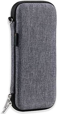 Idream365 Casilla de lápiz duro mejorada para adultos, bolsillo duradero con cremallera negra