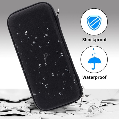 Idream365 Casilla de lápiz duro mejorada para adultos, bolsillo duradero con cremallera negra