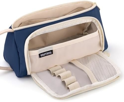 EASTHILL Casco de lápiz de gran capacidad Bolso de bolígrafo de bolígrafo de bolígrafo de bolígrafo de bolígrafo de bolígrafo simple Escuela organizador de oficina de la universidad para adolescentes