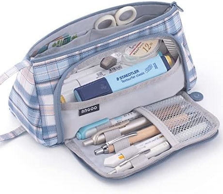 EASTHILL Casco de lápiz de gran capacidad Bolso de bolígrafo de bolígrafo de bolígrafo de bolígrafo de bolígrafo de bolígrafo simple Escuela organizador de oficina de la universidad para adolescentes