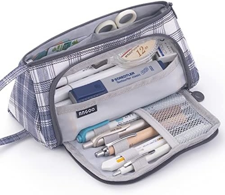 EASTHILL Casco de lápiz de gran capacidad Bolso de bolígrafo de bolígrafo de bolígrafo de bolígrafo de bolígrafo de bolígrafo simple Escuela organizador de oficina de la universidad para adolescentes