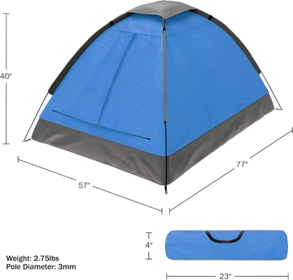 Tenda de cúpula para 2 personas ️ refugio fácil de configurar con mosca de lluvia y bolsa de transporte para acampar, playa, mochilería, senderismo,