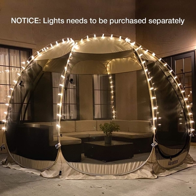 Alvantor Screen House Sala de campamento Tienda al aire libre Canopy Pop Up Sombra de sol Refugio Hexagonal Paredes de malla no impermeables 6'x6'