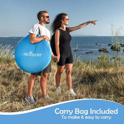 Abco 2-Persona Pop Up Tent - Cabana portátil con 2 puertas, resistente al agua y protección UV, bolso de transporte - azul cielo