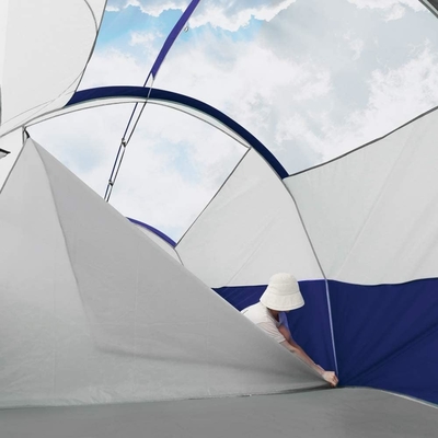 CAMPROS CP Tienda de campamento para 8 personas Tienda familiar resistente a las condiciones climáticas Tienda 5 Ventanas de malla grande, de doble capa, dividida