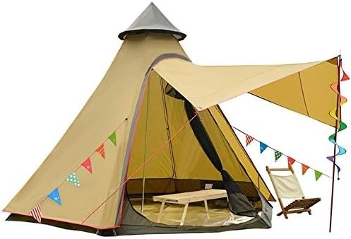 12'x10'x8'Dome Camping Tent 5-6 Persona 4 Temporada Dobles capas impermeables Anti-UV Ventoso Tiendas de campaña familiar al aire libre