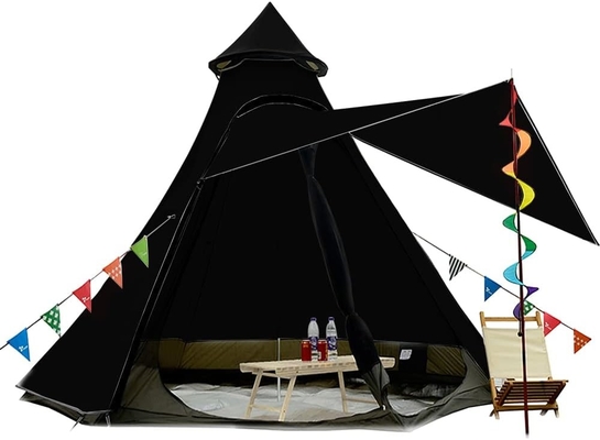 12'x10'x8'Dome Camping Tent 5-6 Persona 4 Temporada Dobles capas impermeables Anti-UV Ventoso Tiendas de campaña familiar al aire libre