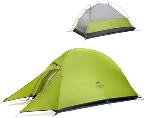 Naturehike Cloud-Up 1 persona tienda de campaña de mochila ligera tienda de campaña para un hombre, impermeable ultraligera de una sola persona tienda de campaña, hacer