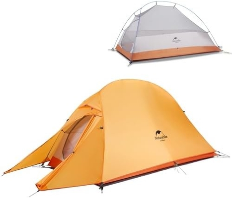 Naturehike Cloud-Up 1 persona tienda de campaña de mochila ligera tienda de campaña para un hombre, impermeable ultraligera de una sola persona tienda de campaña, hacer