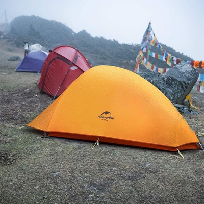 Naturehike Cloud-Up 1 persona tienda de campaña de mochila ligera tienda de campaña para un hombre, impermeable ultraligera de una sola persona tienda de campaña, hacer