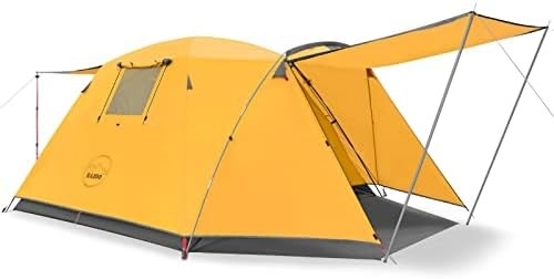 KAZOO 2/4 persona tienda de campamento al aire libre impermeable para la familia grandes tiendas de campaña 2/4 personas fácil de configurar tienda de campaña con porche doble capa