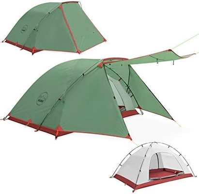KAZOO 2/4 persona tienda de campamento al aire libre impermeable para la familia grandes tiendas de campaña 2/4 personas fácil de configurar tienda de campaña con porche doble capa