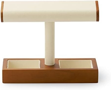 Reloj de madera sólida Display Stand T-bar Reloj de pie Jewelry Holder Reloj de pie Casas de reloj para hombres Reloj organizador de soporte para hombres