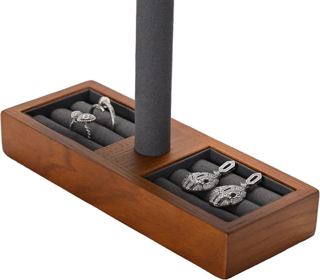 Reloj de madera sólida Display Stand T-bar Reloj de pie Jewelry Holder Reloj de pie Casas de reloj para hombres Reloj organizador de soporte para hombres
