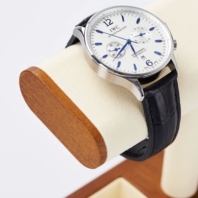 Reloj de madera sólida Display Stand T-bar Reloj de pie Jewelry Holder Reloj de pie Casas de reloj para hombres Reloj organizador de soporte para hombres