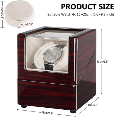 Chiyoda Winder para relojes automáticos de madera sólida con motores Mabuchi