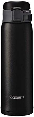 Zojirushi SM-SA60BA Taza aislada al vacío de acero inoxidable, 1 conteo (envasado de 1), negro, 20 onzas