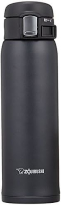 Zojirushi SM-SA60BA Taza aislada al vacío de acero inoxidable, 1 conteo (envasado de 1), negro, 20 onzas
