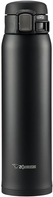 Zojirushi SM-SA60BA Taza aislada al vacío de acero inoxidable, 1 conteo (envasado de 1), negro, 20 onzas
