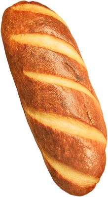 40 en 3D Simulación de forma de pan almohada suave Lumbal baguette de espalda cojín comida divertida Plush Juguete relleno