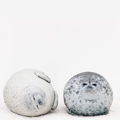 MerryXD Chubby Blob Seal almohada, relleno de algodón peluche juguete animal lindo medio océano