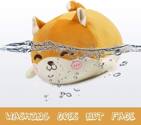 Shiba Inu almohada de peluche animal relleno lindo juguete de peluche animé chorreante Corgi Plushie Fluffy Kawaii almohada de abrazo suave